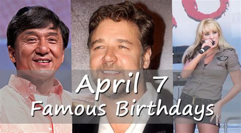 famous birthdays on april 7th|More.